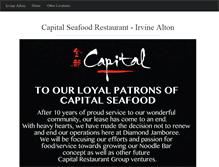Tablet Screenshot of irvine.capital-seafood.com